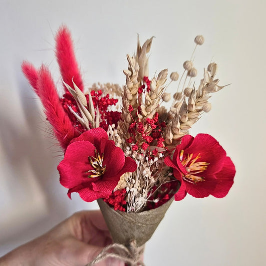 Red Wild Rose Mini Bouquet