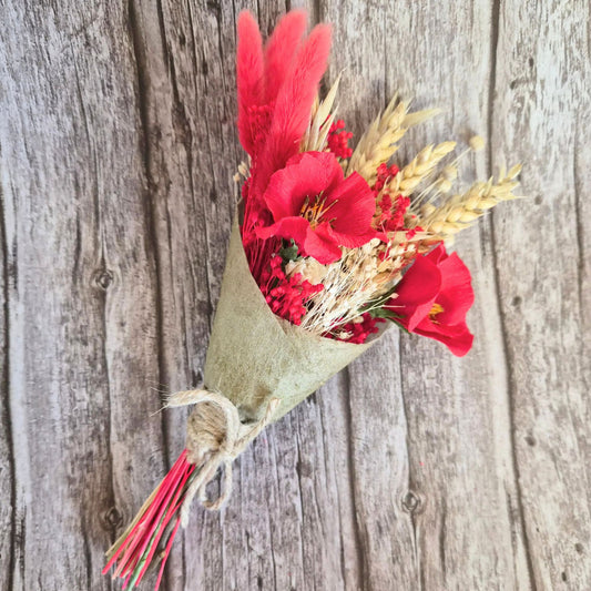 Red Wild Rose Mini Bouquet