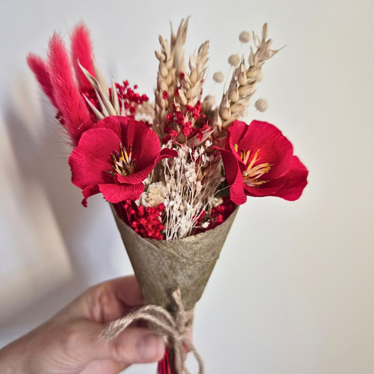 Red Wild Rose Mini Bouquet