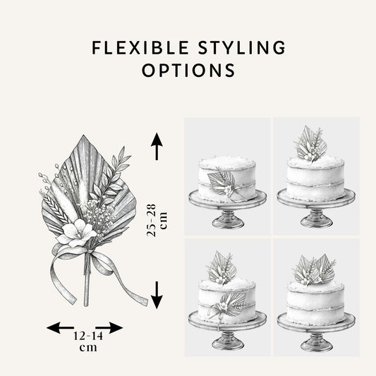 Golden Palm Cake Topper