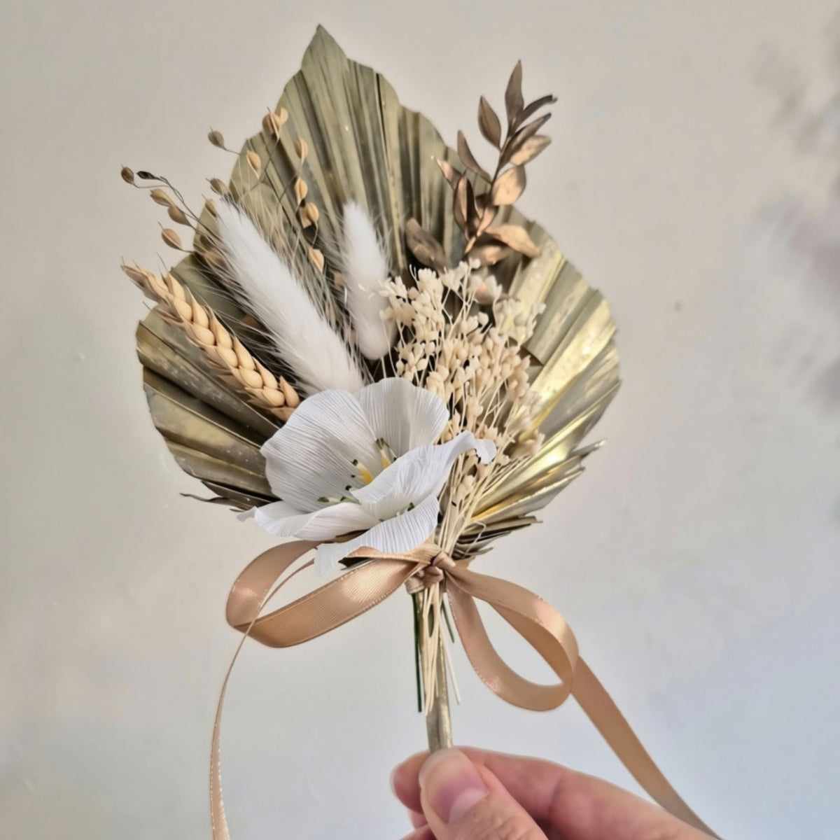 Golden Palm Cake Topper